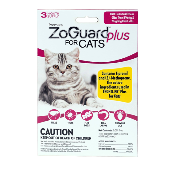 ZoGuard Plus for Cats over 1.5 lb Three Dose