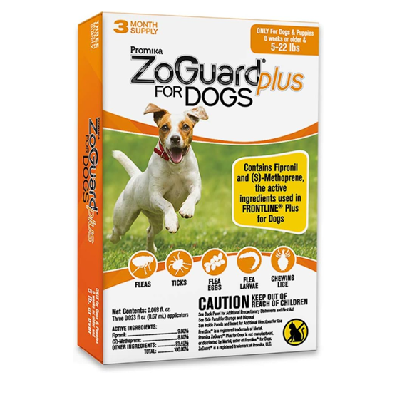 ZoGuard Plus IGR Dog 4-22 lb 3 pack