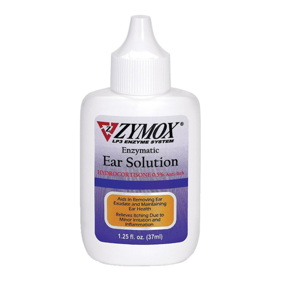 Zymox Otic Ear Solution 1.25 oz