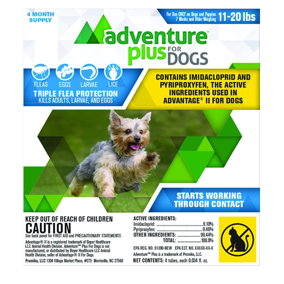 Adventure Plus Dog 11-20 lb 4 pack