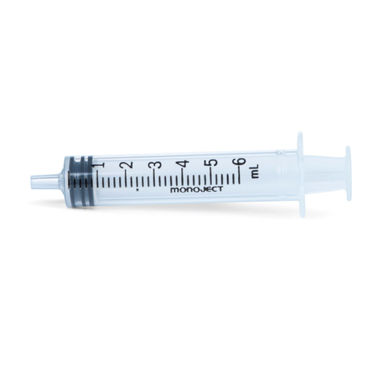 Monoject Disposable Syringe 6cc Regular