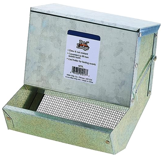 Miller Manufacturing Feeder with Lid And Sifter 7"