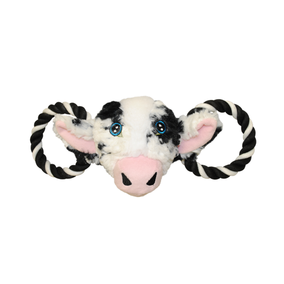 Jolly Pets Tug-A-Mals Cow Large