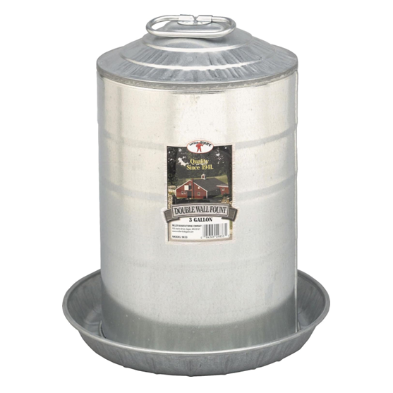 Miller Manufacturing Double Wall Fount 3 Gallon