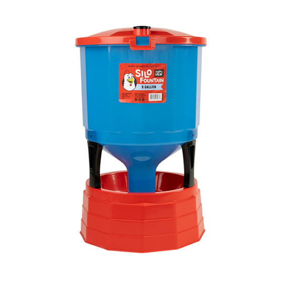 Happy Hen Silo Fountain Waterer  9 Gallon