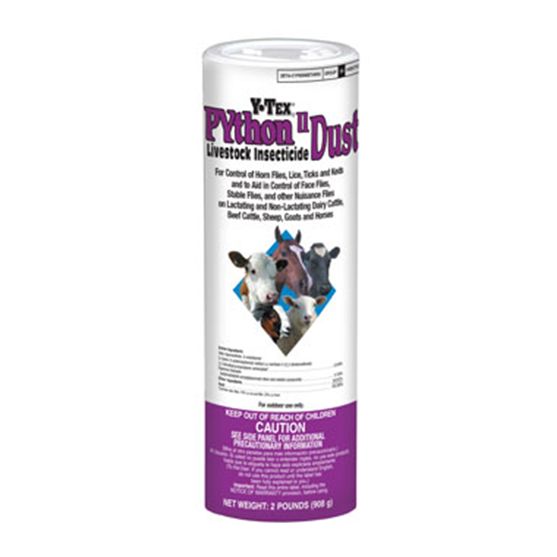 Python Livestock Insecticide Dust 2lb