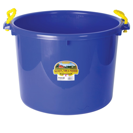 Miller Manufacturing Muck Bucket 70qt Blue