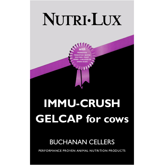 Beaver Brand Nutri-Lux Immu-Crush Gelcap for Cows 12 ct