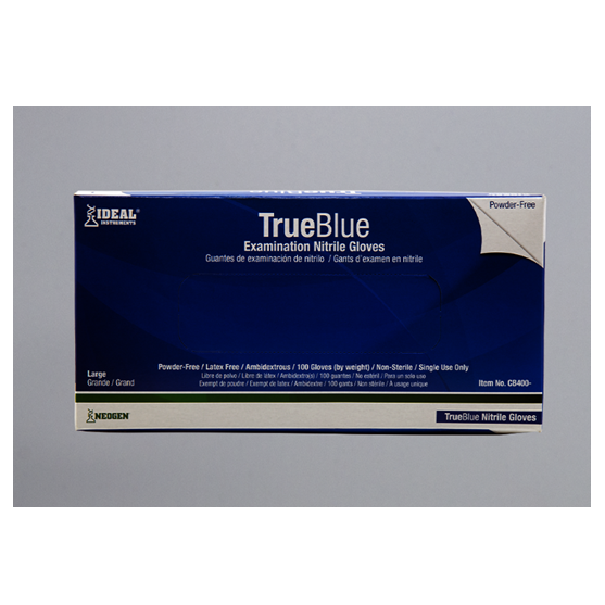 Gloves Nitrile Blue Medium 100 pack