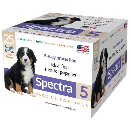 Durvet Canine Spectra 5 DHPP Vaccine 1 Dose