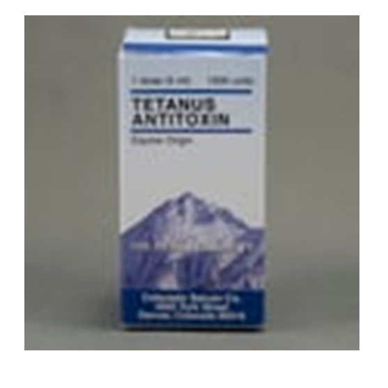 Colorado Serum VL Tetanus Antitoxin 1 Dose