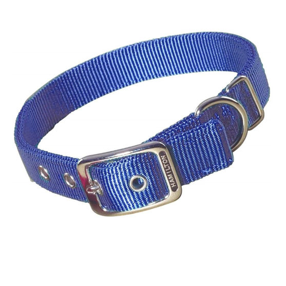 Hamilton Collar Double 1"X24" Blue