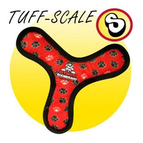 Tuffy's Junior Bowmerang Red Dog Toy