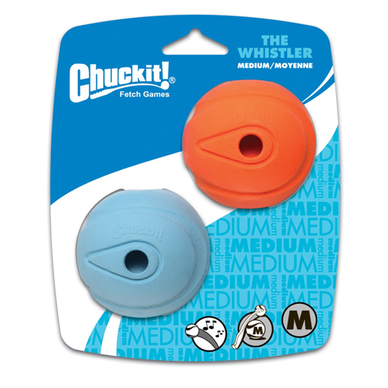 Chuckit Whistler Medium Ball 2 pack