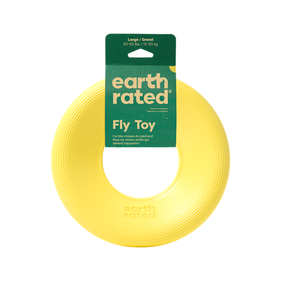 Earth Rated Yellow Fly Toy Large