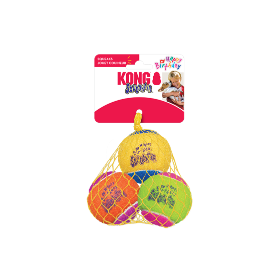 Kong Toys Air Squeak Birthday Ball 3 pack