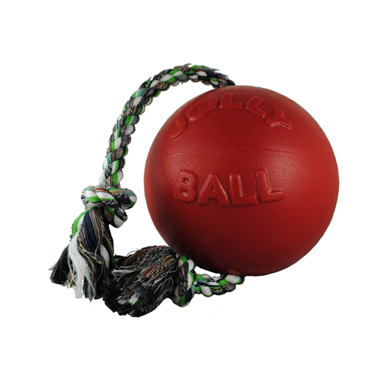 Jolly Pets Romp-N-Roll Pet Toy 4.5" Red