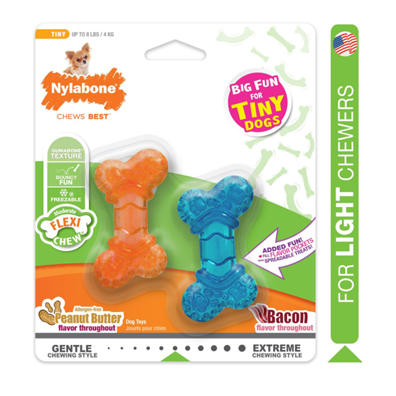 Nylabone Flexi Tiny Extra Extra Small 2 pack