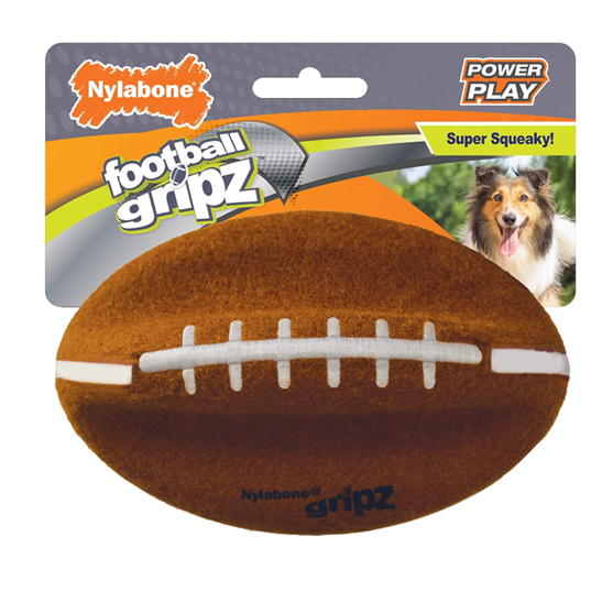 Nylabone Gripz Football Dog Toy Medium