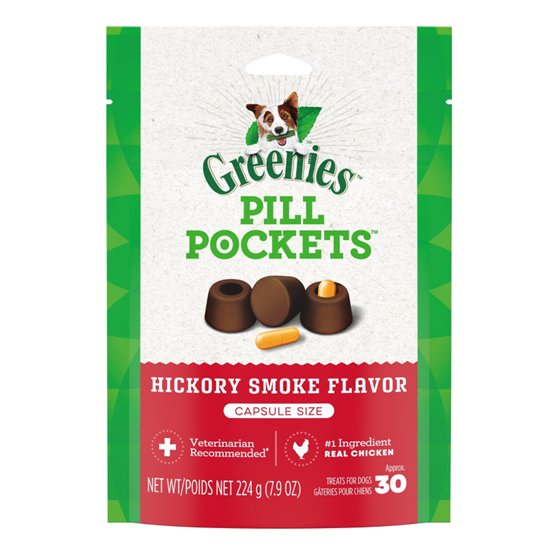 Greenies Pill Pockets Smoked Hickory Dog Large 7.9 oz