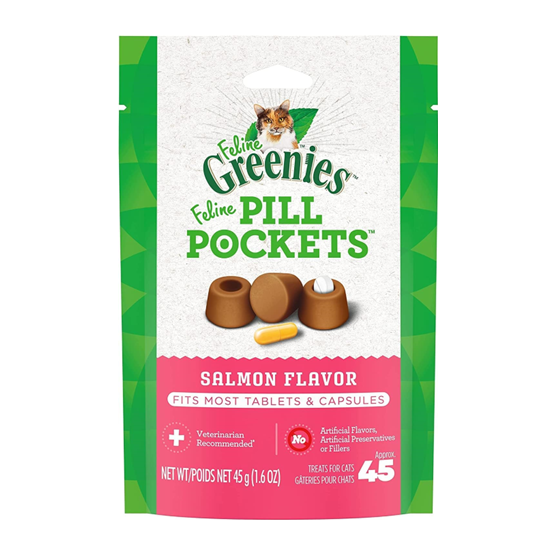 Greenies Pill Pockets Salmon Cat 1.6 oz