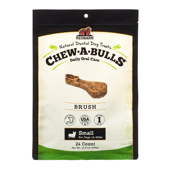 Redbarn Dental Chew-A-Bulls Small Brush 24 pack