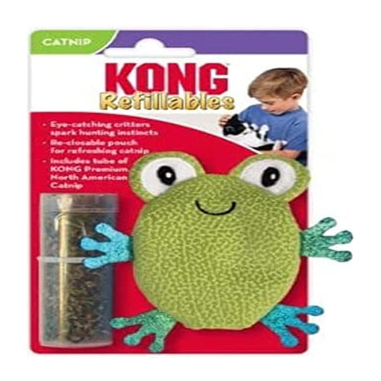 Kong Critter Toad Catnip Toy