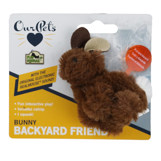 OurPets Play-N-Squeak Backyard Bunny