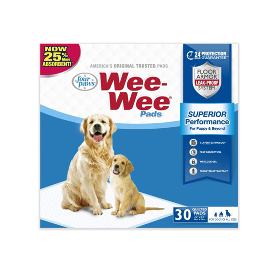Four Paws Wee Wee Pads 22"X23" 30 Count