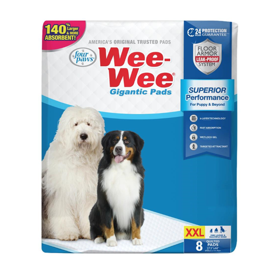 Four Paws Wee Wee Pads Gigantic 8 Count