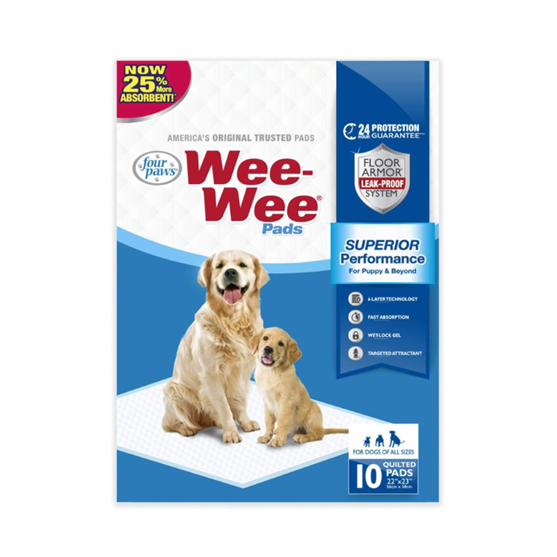 Four Paws Wee Wee Pads 22"X23" 10 Count
