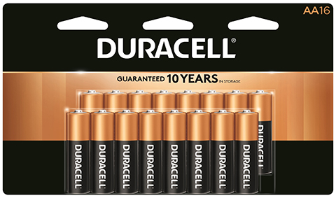 Duracell Copper Top AA Batteries 16/Pk.