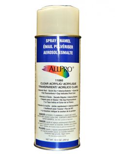 SPRAY ENAMEL CLEAR ACRYLIC