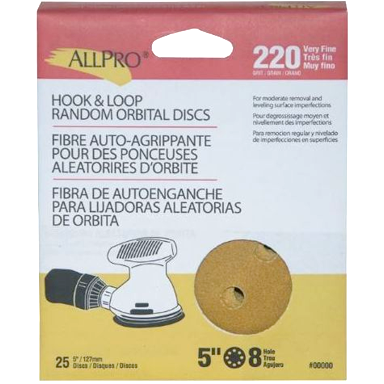 5"X 5&8 HOLE 120 HOOK LOOP (25)