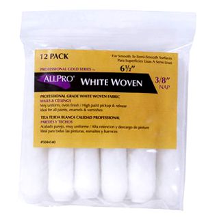 6.5" X 3/4" WHITE WOVEN 12PK S