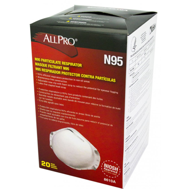 N95 PARTICULATE RESPIRATOR 20/B