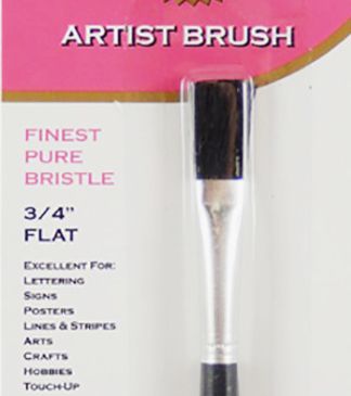 3/4" FLAT BRISTLE ART BRUSH