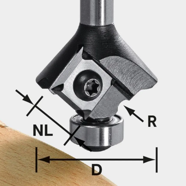 2MM RADIUS ROUTER BIT