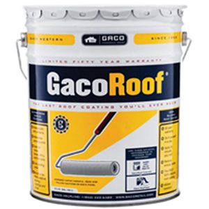 GACO SILICONE ROOF 5 GAL- BROWN