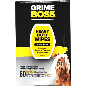 GRIME BOSS HD WIPES 60X CITRUS