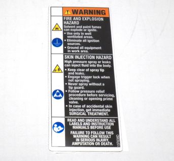 065 - WARNING LABEL (FIRE AND SKIN WARNING, GMAX)