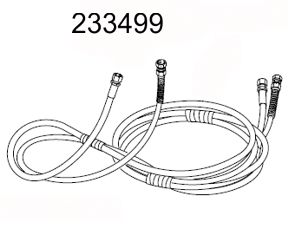 AIR FLUID HOSE 25'  SST FITTINGS