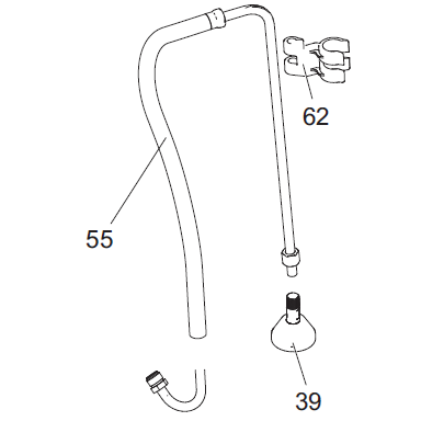 027 - DRAIN HOSE STAND MODELS UMAXII