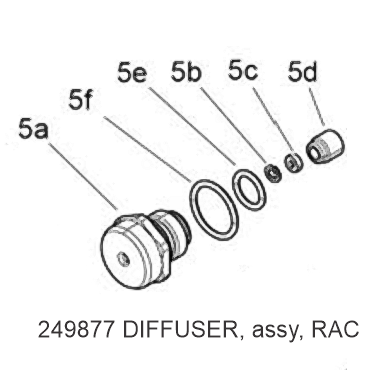 005 - AIRLESS ASSISTED RAC DIFFUSER ASSEMBLY