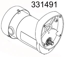 MOTOR  1HP  90 VDC  2500 RPM