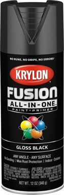 FUSION PLASTIC SPRAY BLACK GLS