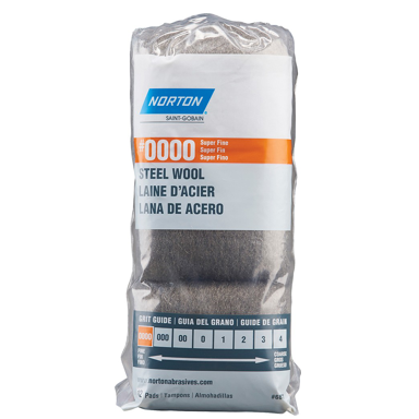 #4/0 STEEL WOOL S-FINE 12 PAD*