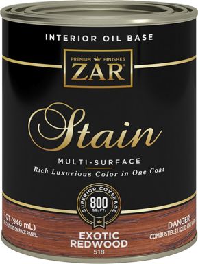 ZAR EXOTIC REDWOOD WOOD STAIN QT