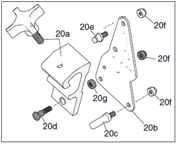 020 - GUN HOLDER 2ND GUN KIT LLIV