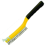 WIRE BRUSH STRGHT 3X19 STAINLESS